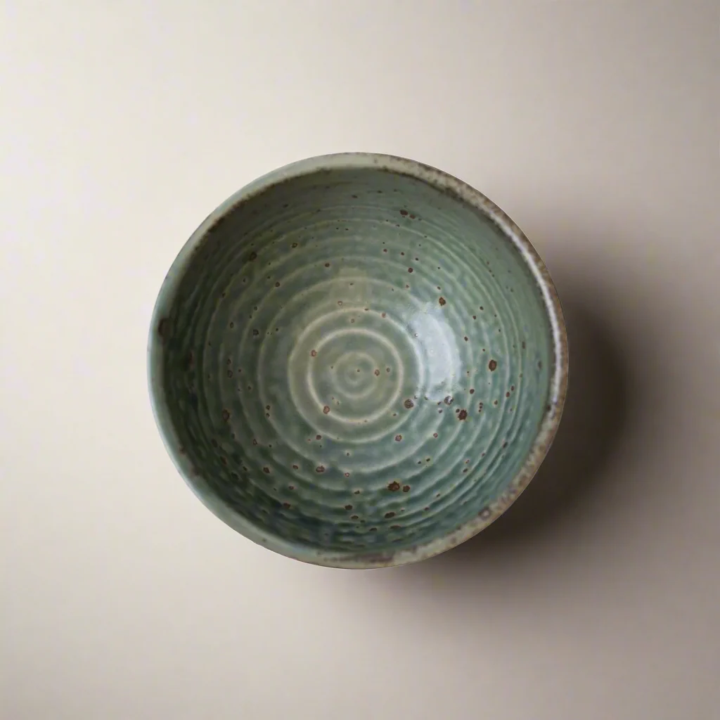 Etched Angled Jade Medium Bowl 17cm - Image 2