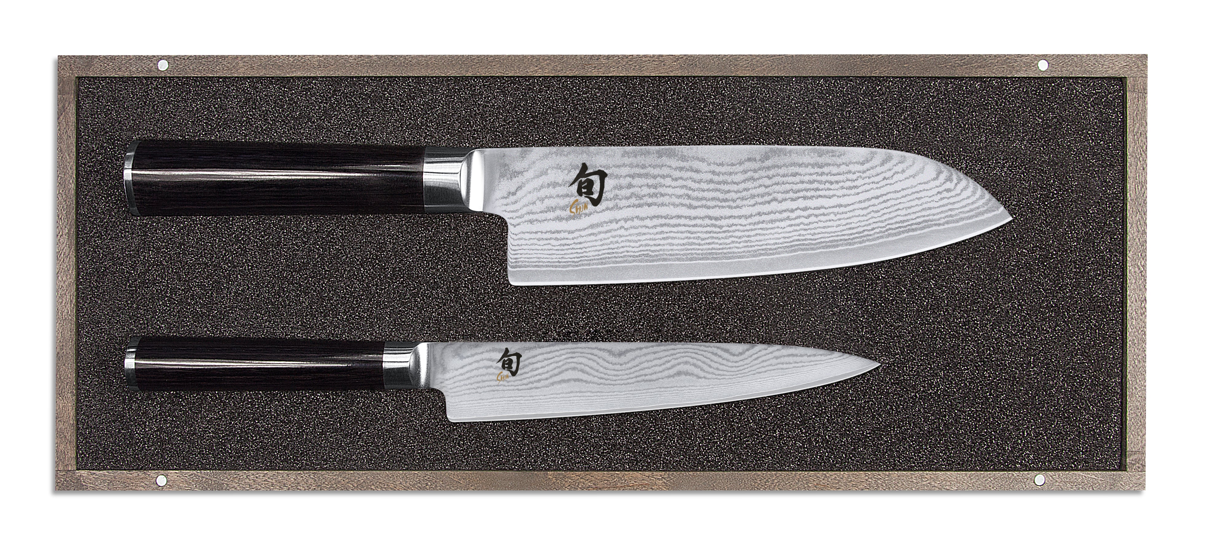 Kai Shun Classic 15cm Utility & 18cm Santoku Knife Set - Image 2