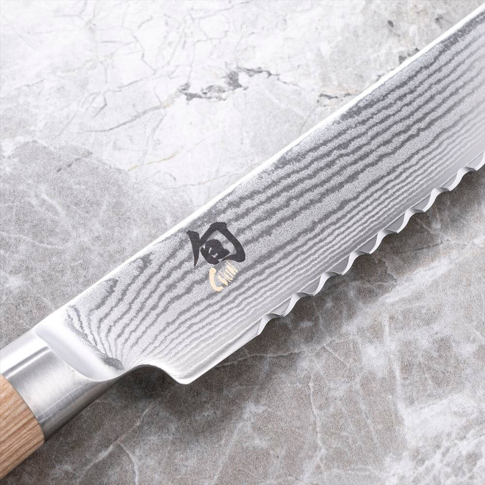 Kai Shun White Classic Bread knife 23cm - Image 4