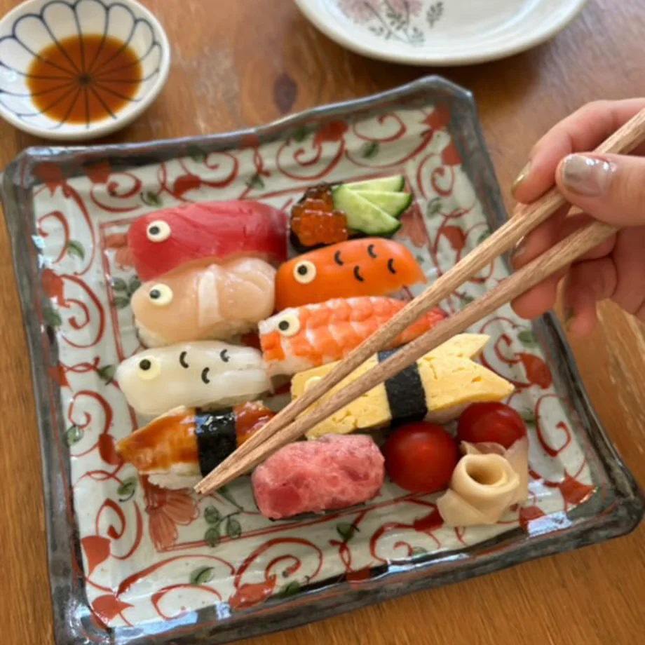 Kawai Tetoca Persimmon Chopsticks 23cm - Image 11