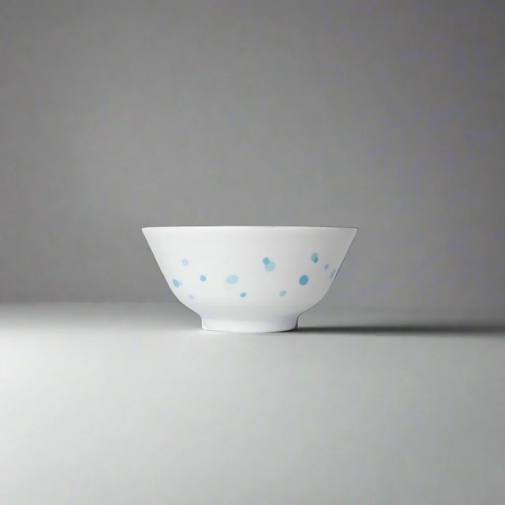Kawaii Blue Glaze Small Bowl 14cm - Image 3