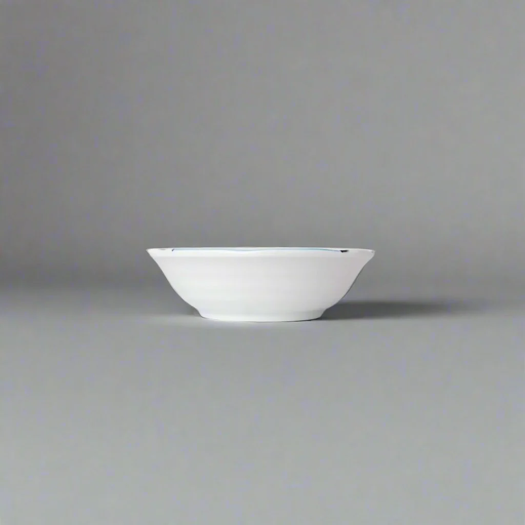 Kawaii Blue Glaze Small Shallow Bowl 14cm - Image 3