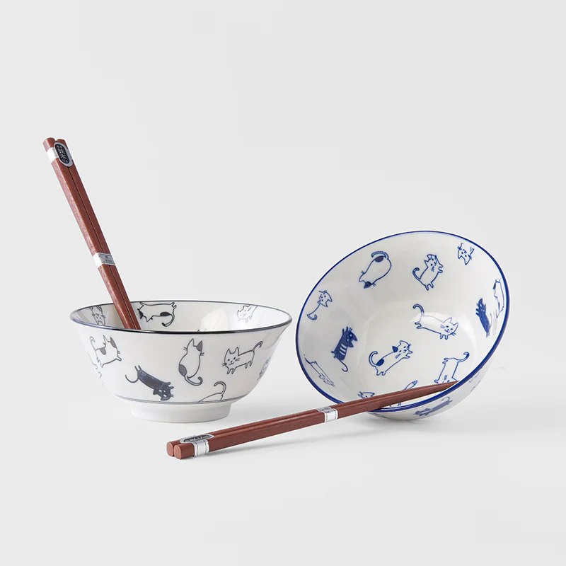 Kawaii cat design boxed bowl set 15cm - Image 2