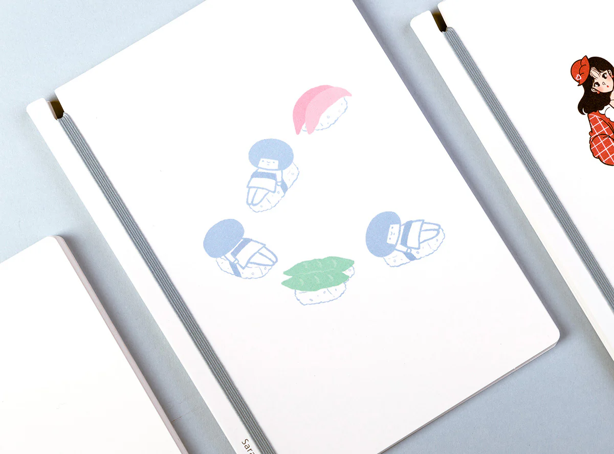Kawaii x Sara Book Japanese Design Notebook - Sushi - Image 2