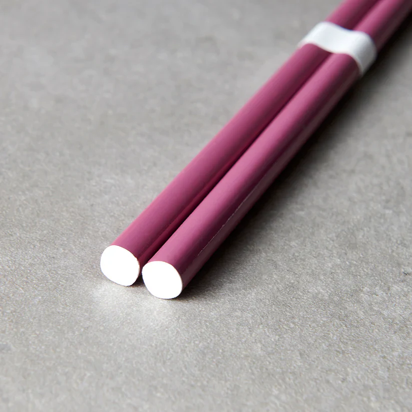 Lacquered Plum & White Chopsticks 23cm - Image 3