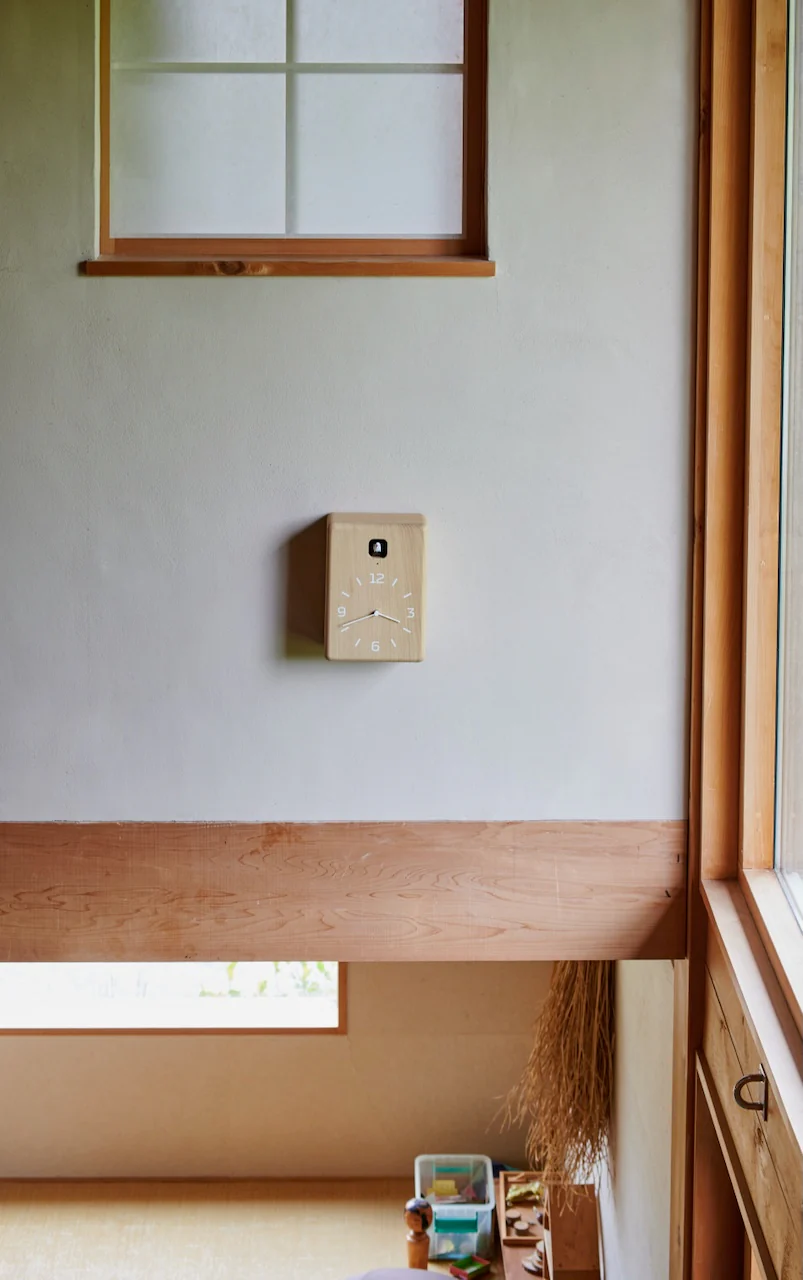 Lemnos CUCU Japanese Designer Cuckoo Clock - Natural - Image 7