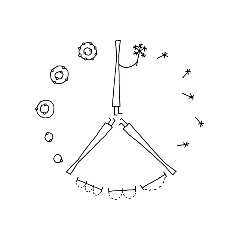 Lemnos Divide Japanese Designer Wall Clock - Orange - Image 7