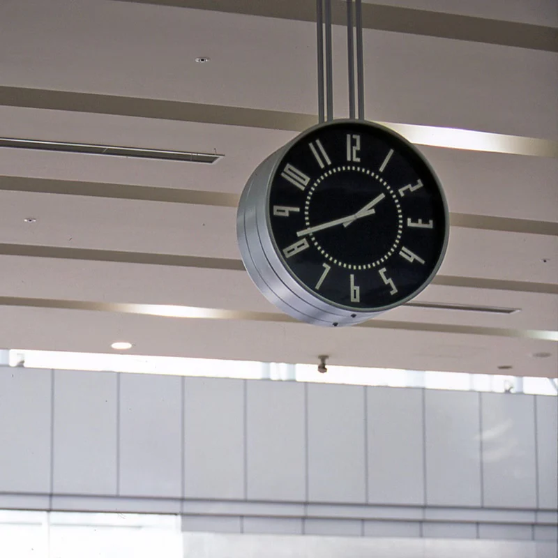 Lemnos eki Japanese Designer Wall Clock - Black - Image 3