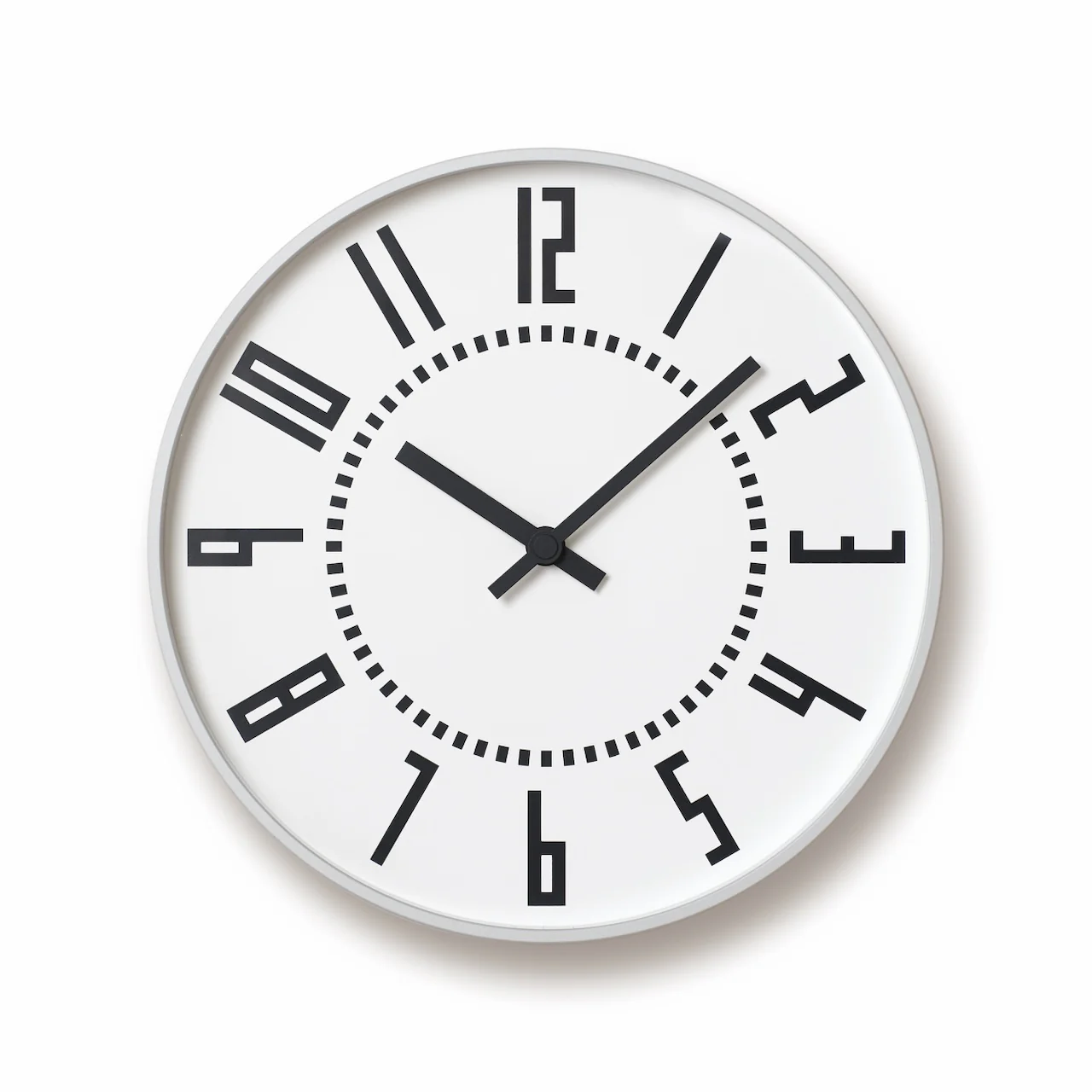 Lemnos eki Japanese Designer Wall Clock - White