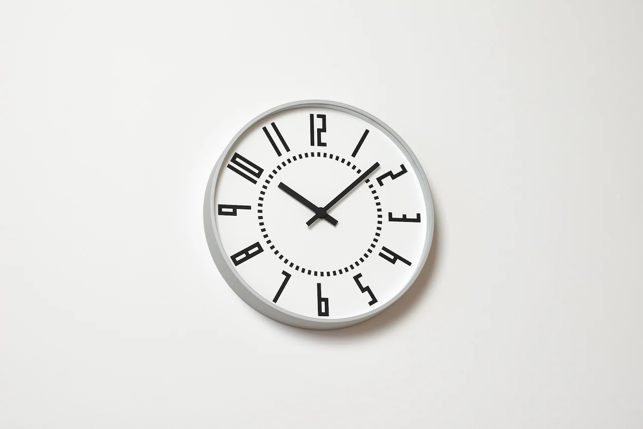 Lemnos eki Japanese Designer Wall Clock - White - Image 2