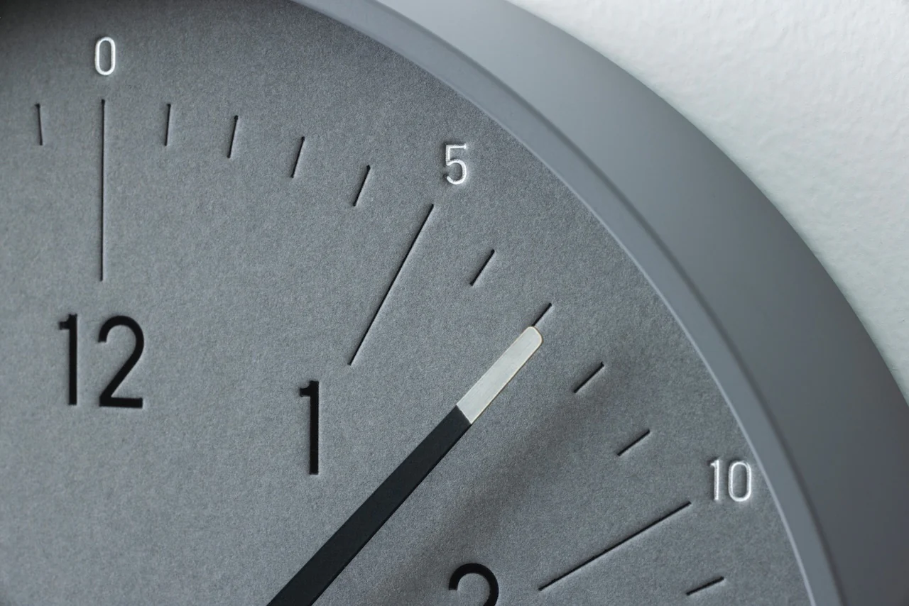 Lemnos essent Japanese Designer Wall Clock - Grey - Image 2