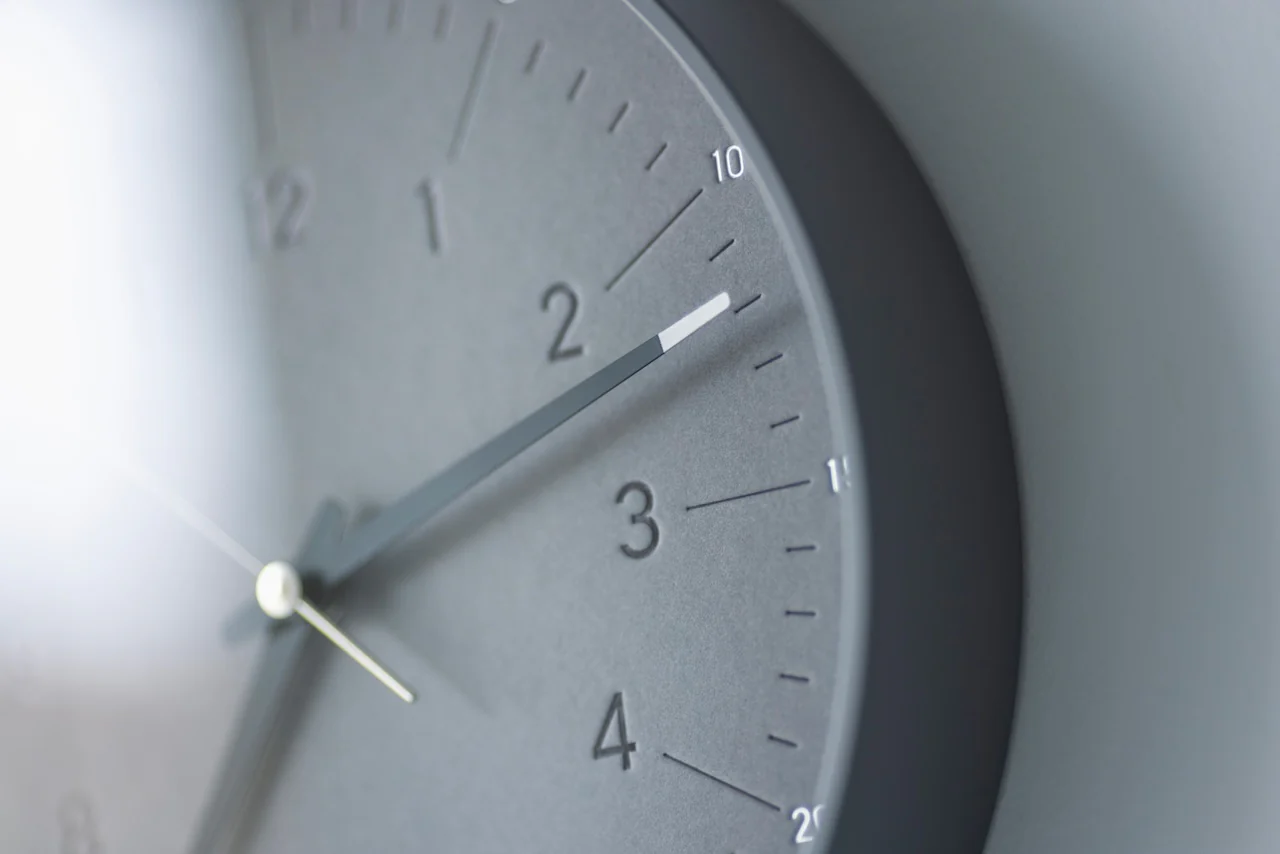 Lemnos essent Japanese Designer Wall Clock - Grey - Image 5