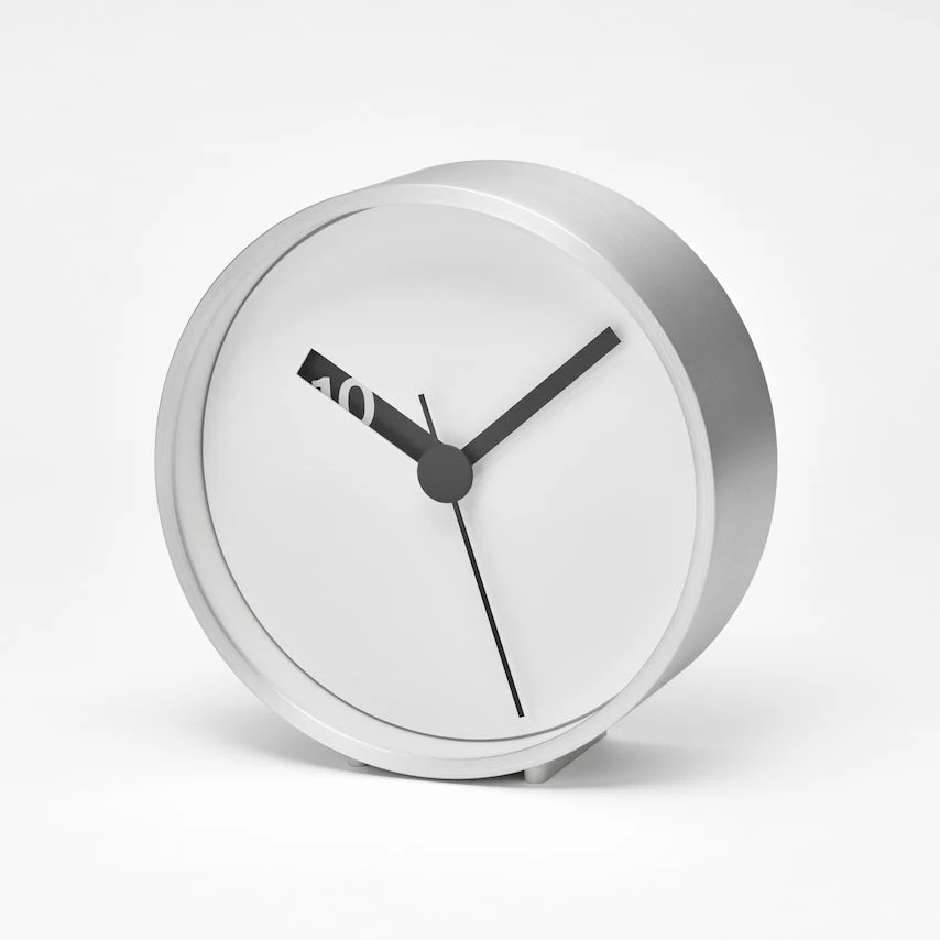 Lemnos Extra Normal Japanese Designer Clock - White