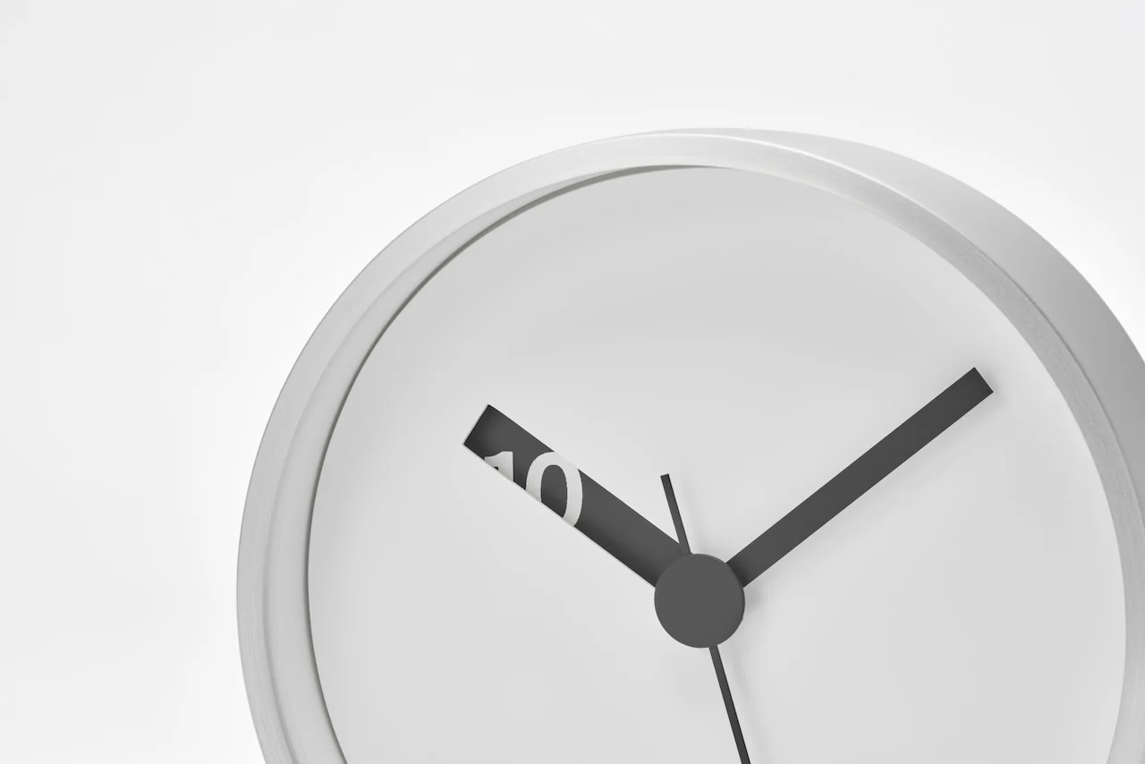 Lemnos Extra Normal Japanese Designer Clock - White - Image 2