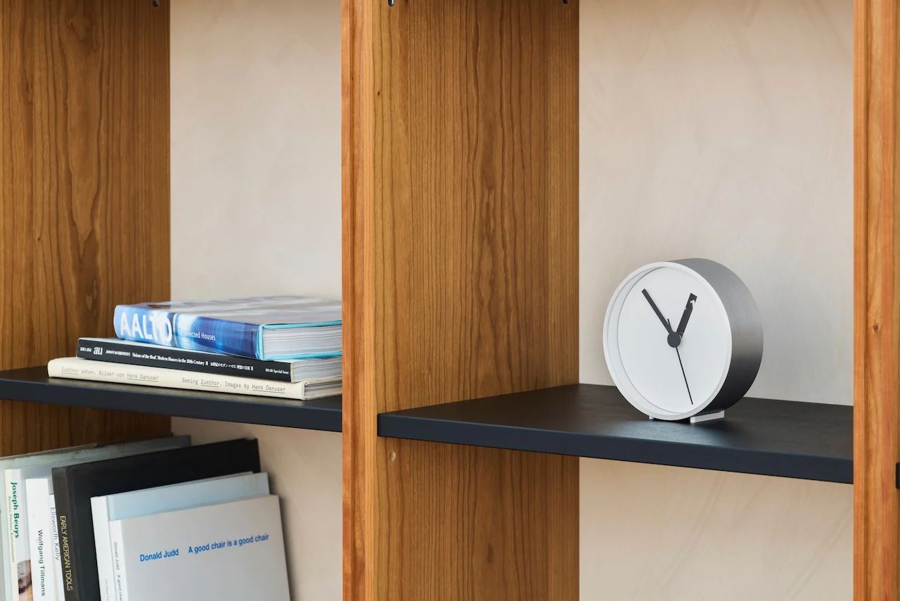 Lemnos Extra Normal Japanese Designer Clock - White - Image 6