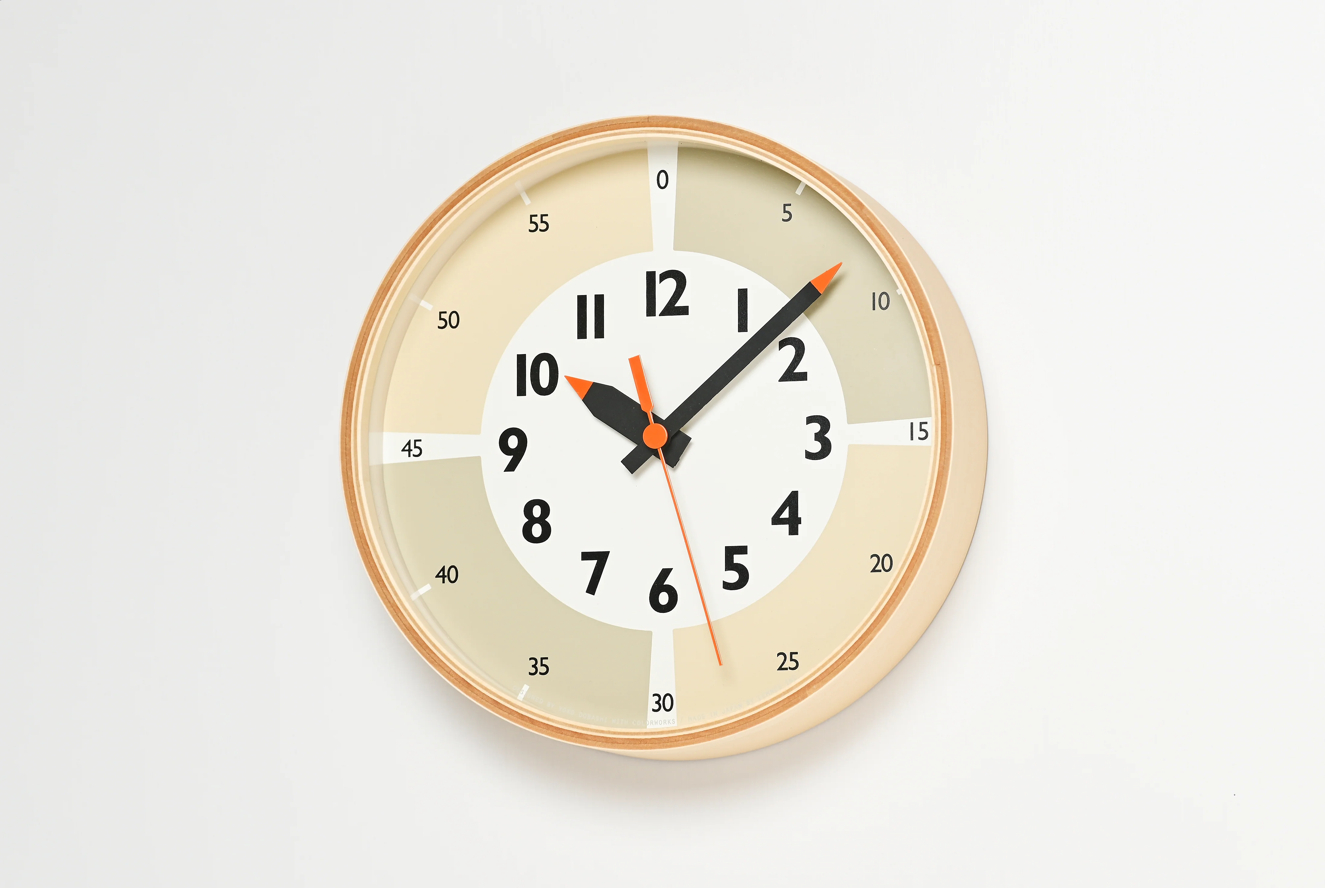 Lemnos fun pun Children's Learning Wall Clock Colour Edition - Beige - Image 2