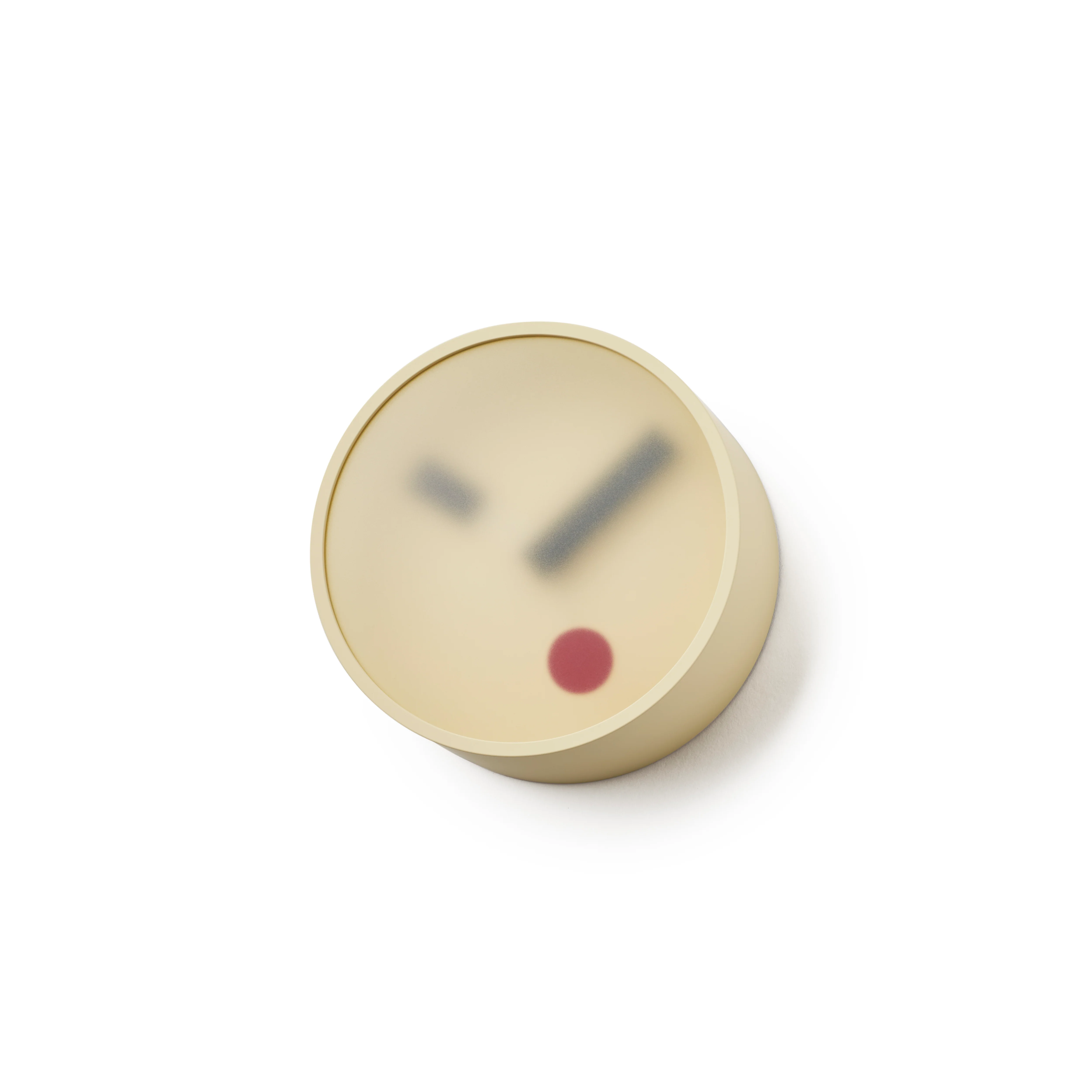 Lemnos Kehai Japanese Designer Wall Clock - Clay Yellow