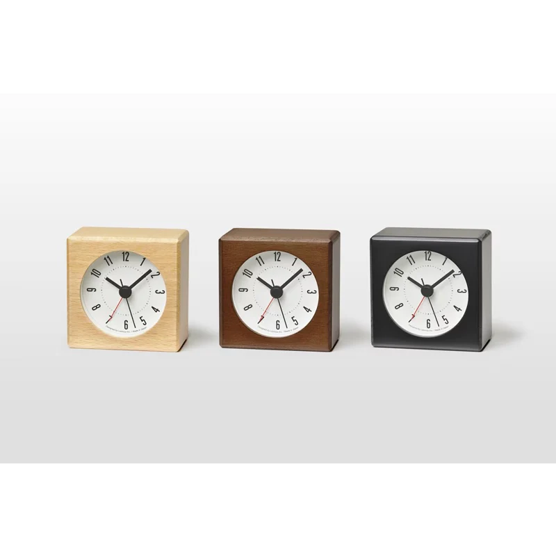 Lemnos Meteor Japanese Designer Alarm Clock - Natural - Image 2