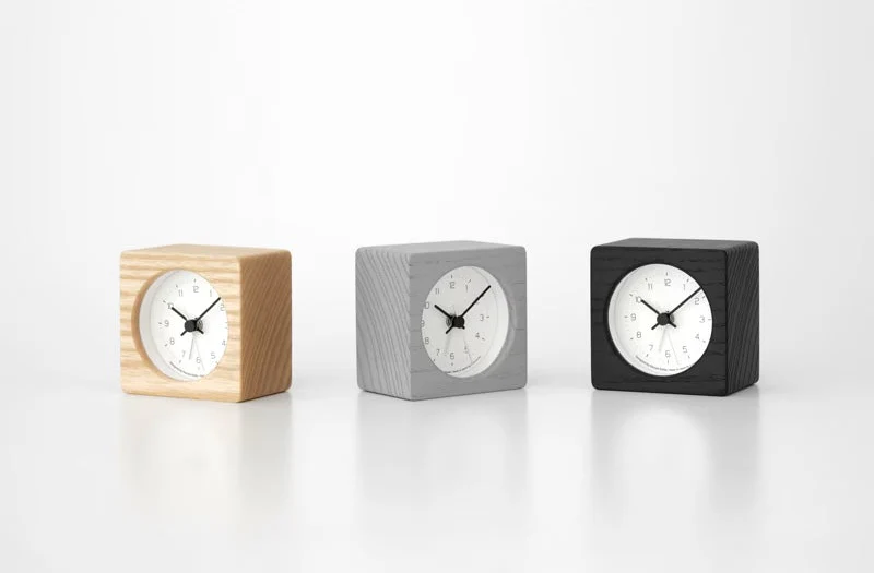 Lemnos NEUT Japanese Designer Alarm Clock - Black - Image 6