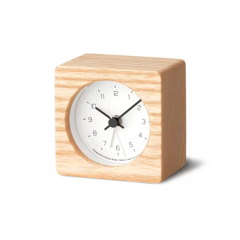 Lemnos NEUT Japanese Designer Alarm Clock - Natural