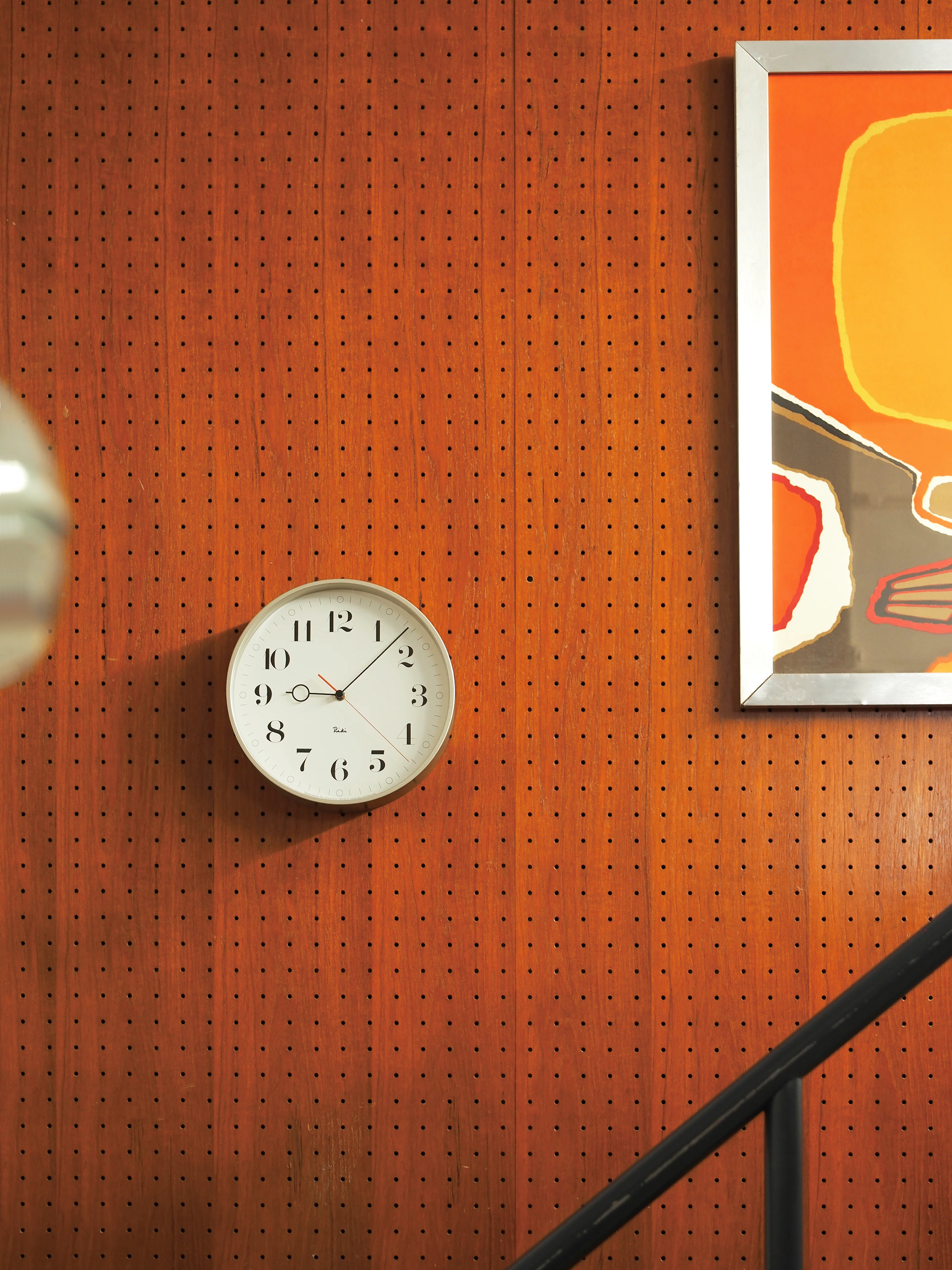 Lemnos RIKI Ring Japanese Designer Wall Clock - White - Image 4