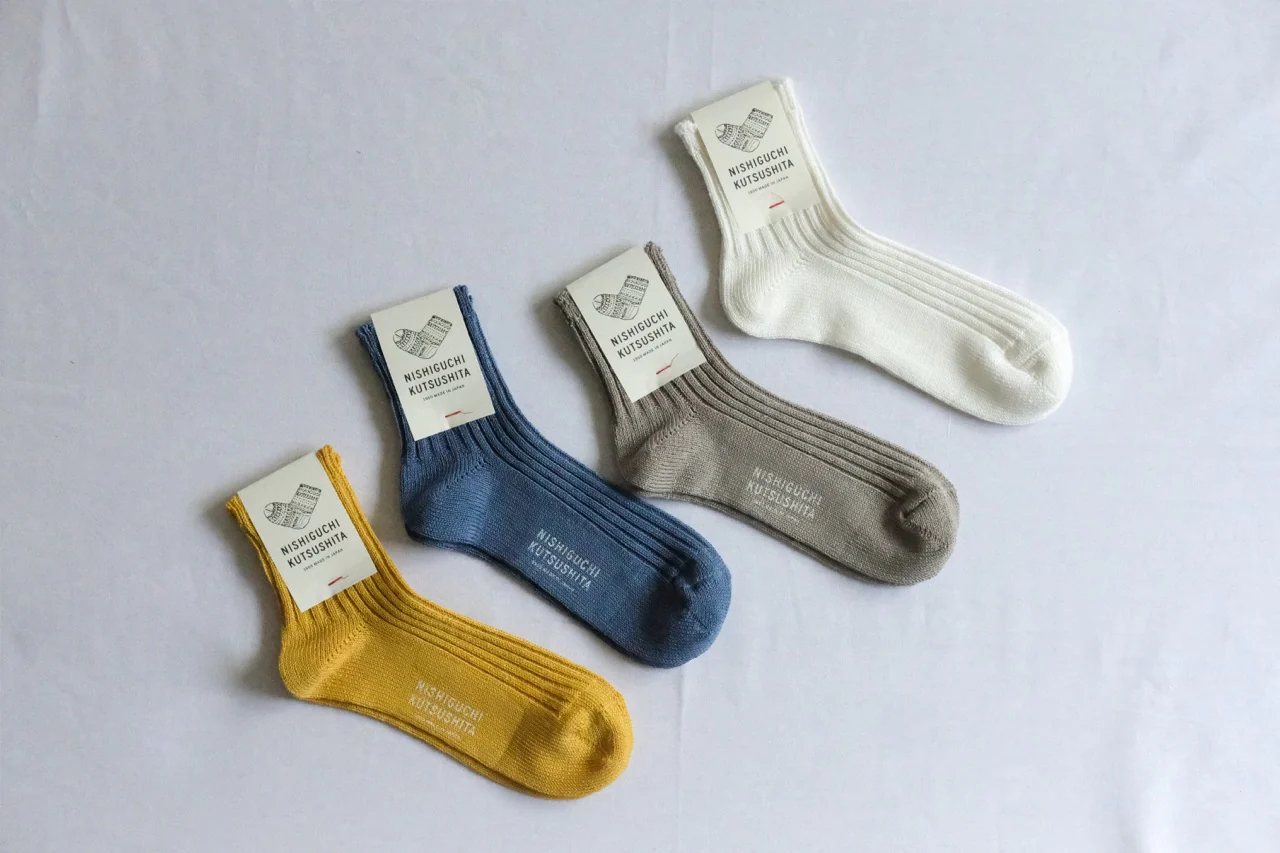 Linen Ribbed Socks - Off White - Image 7