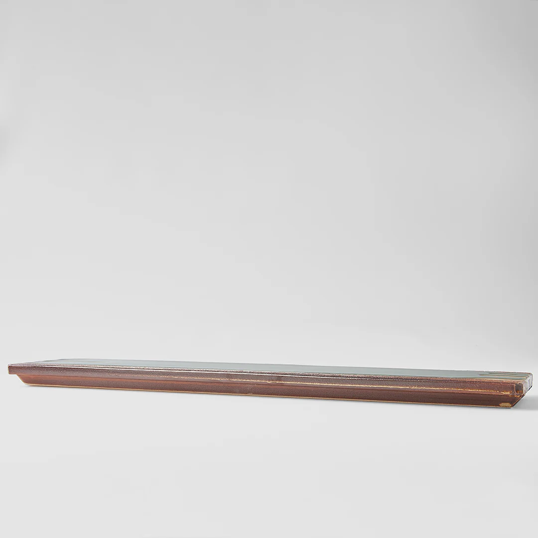Bright Oribe Green Glaze Sushi Platter 52cm - Image 4