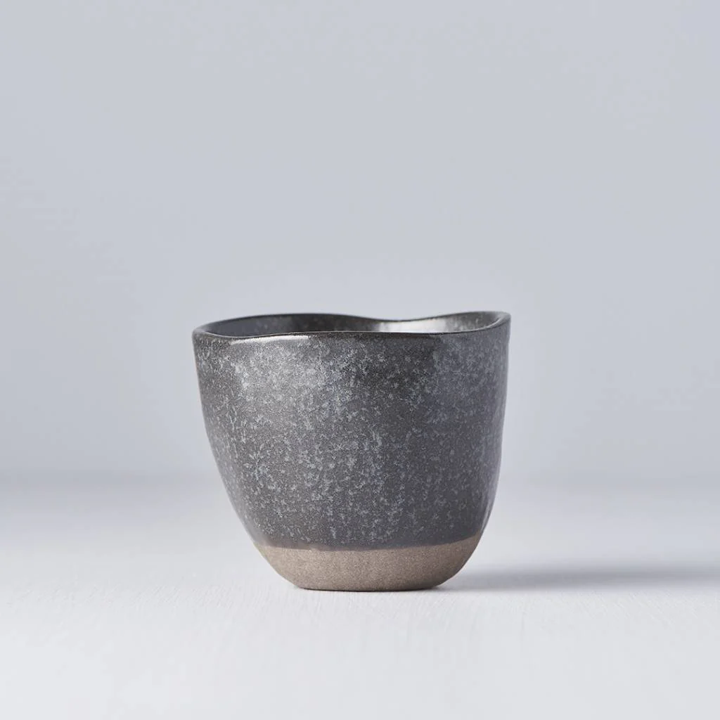 Lopsided mug black & bisque 200ml