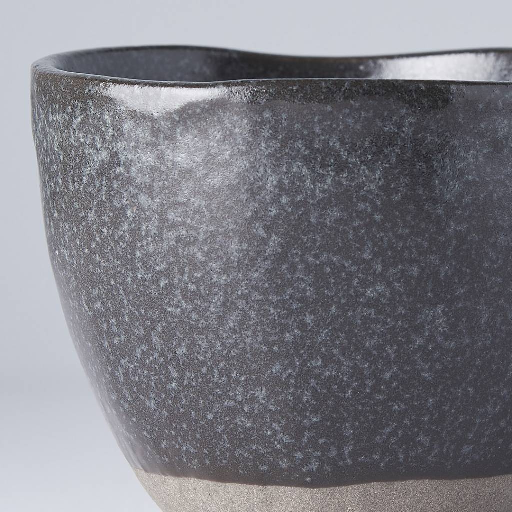 Lopsided mug black & bisque 200ml - Image 2