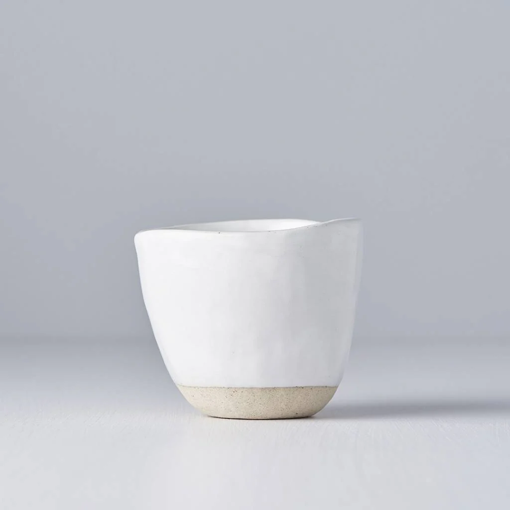 Lopsided mug white & bisque 200ml