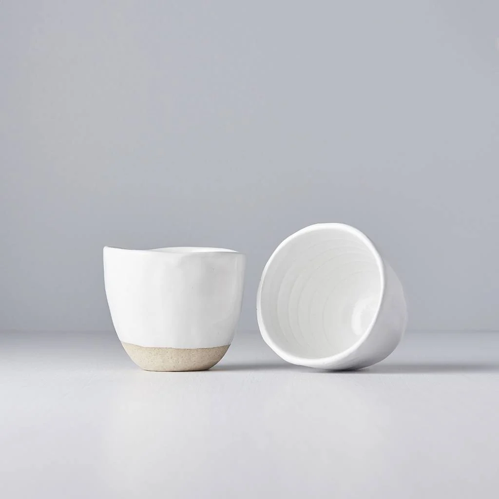 Lopsided mug white & bisque 200ml - Image 3
