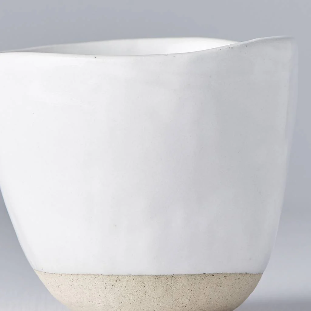 Lopsided mug white & bisque 200ml - Image 4