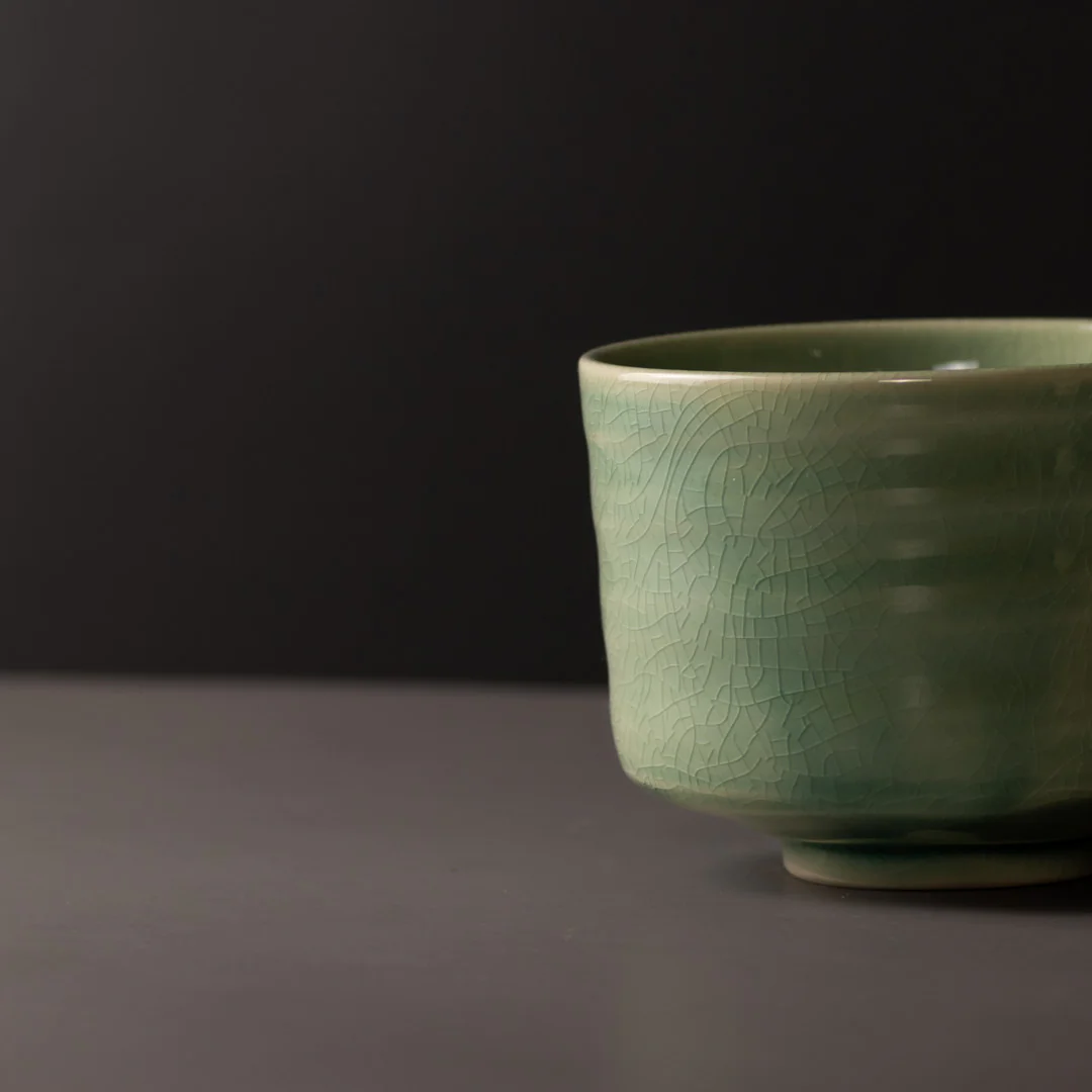 Matcha Tea Bowl Celadon 400ml - Image 3