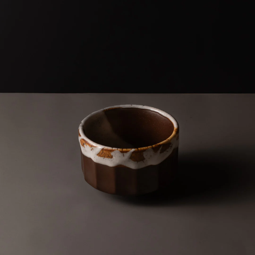Matcha Tea Bowl Metallic Rust 400ml - Image 4