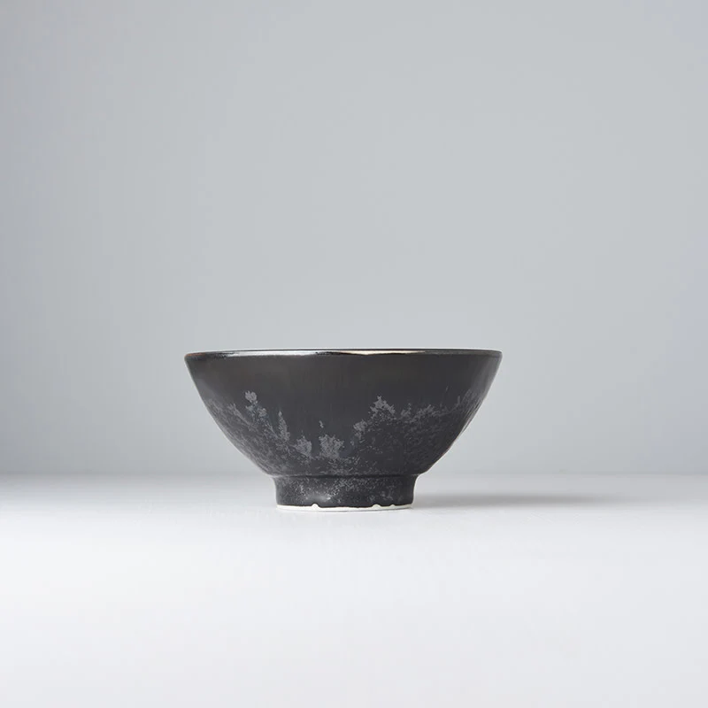 Matt W' Shiny Black Edge medium bowl 15cm - Image 6