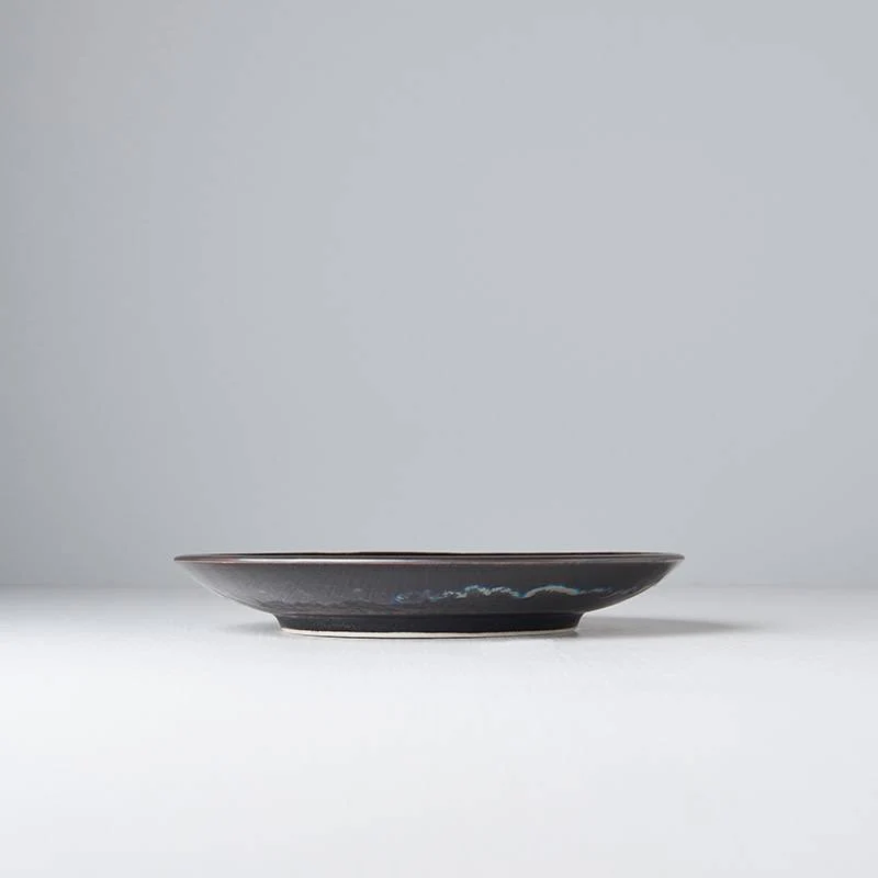 Matt W' Shiny Black Edge side plate 19cm - Image 3