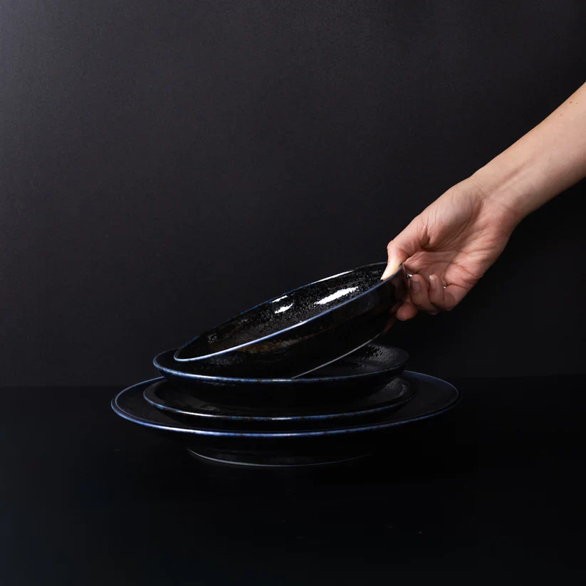 Midnight Pearl Thick Edge Dinner Plate 25cm - Image 8