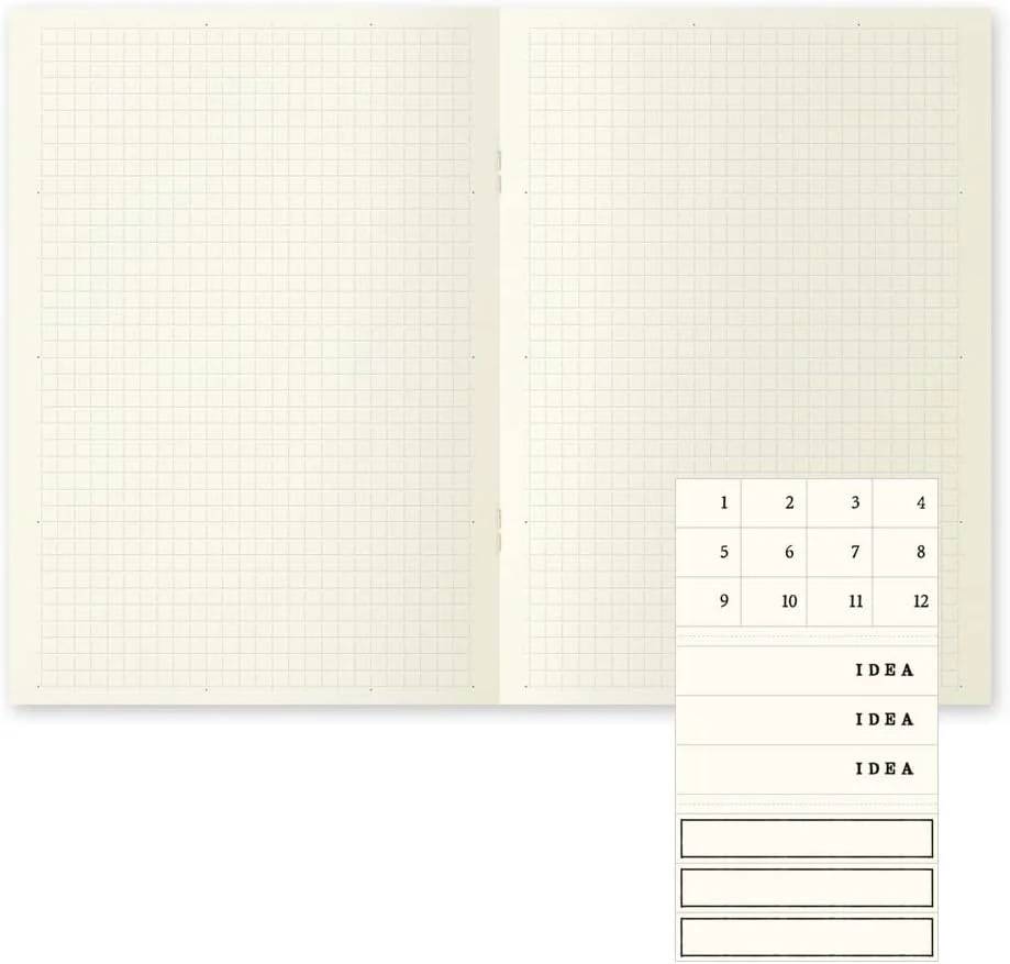 Midori Notebook Light - A5 Grid, Set of 3 - Image 4