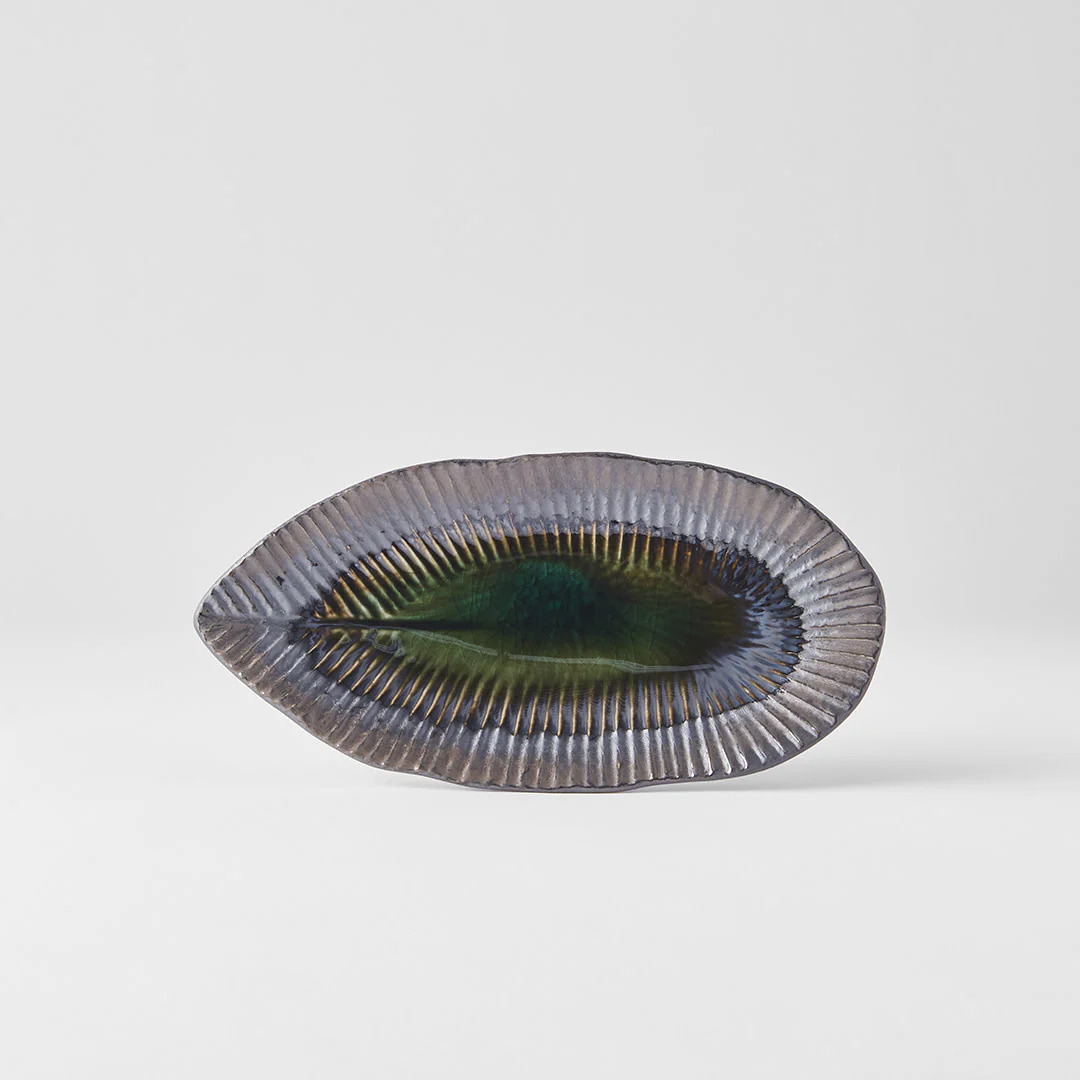 Midori Ridge oval plate 21cm - Image 2