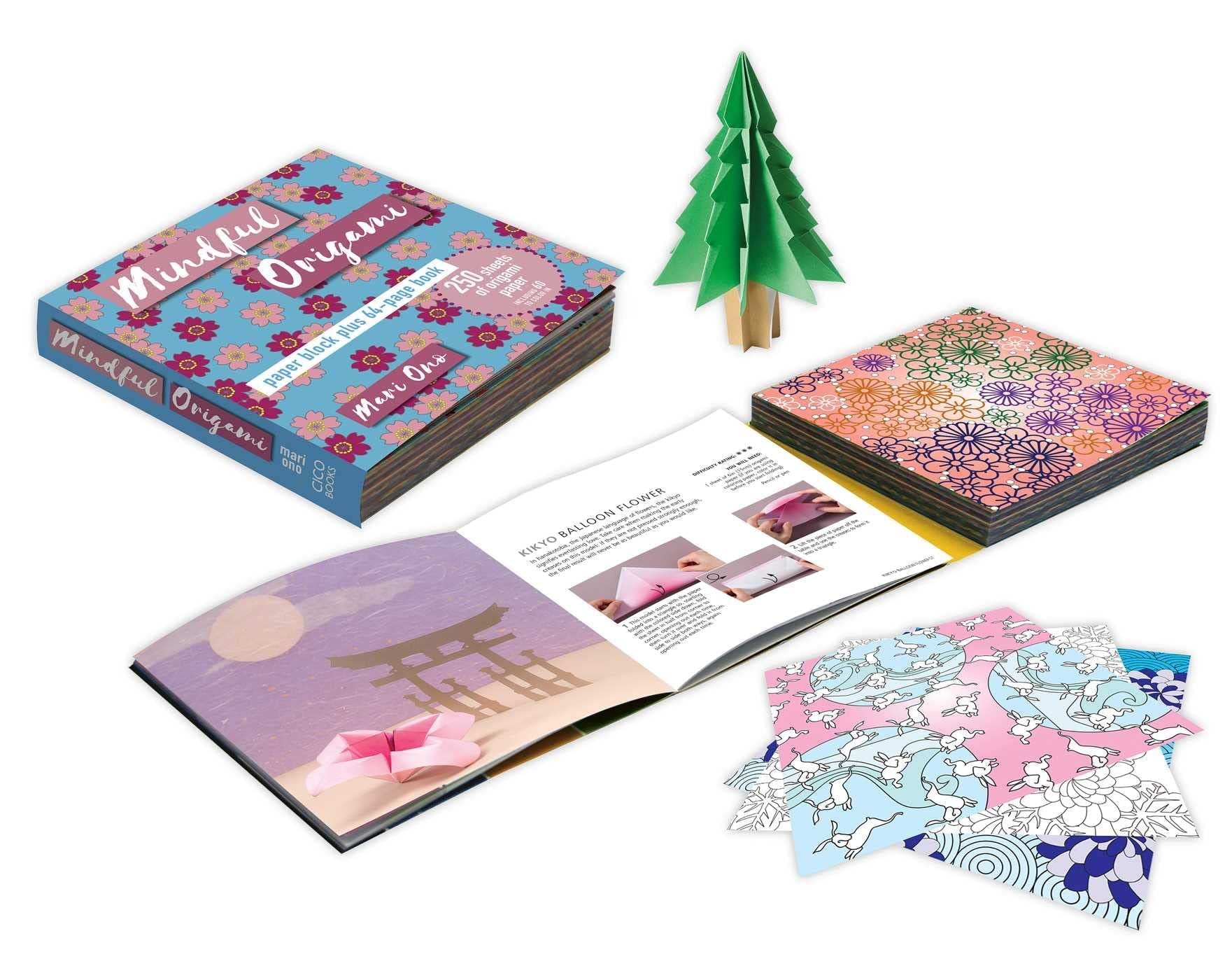 Mindful Origami: Paper Block And Book