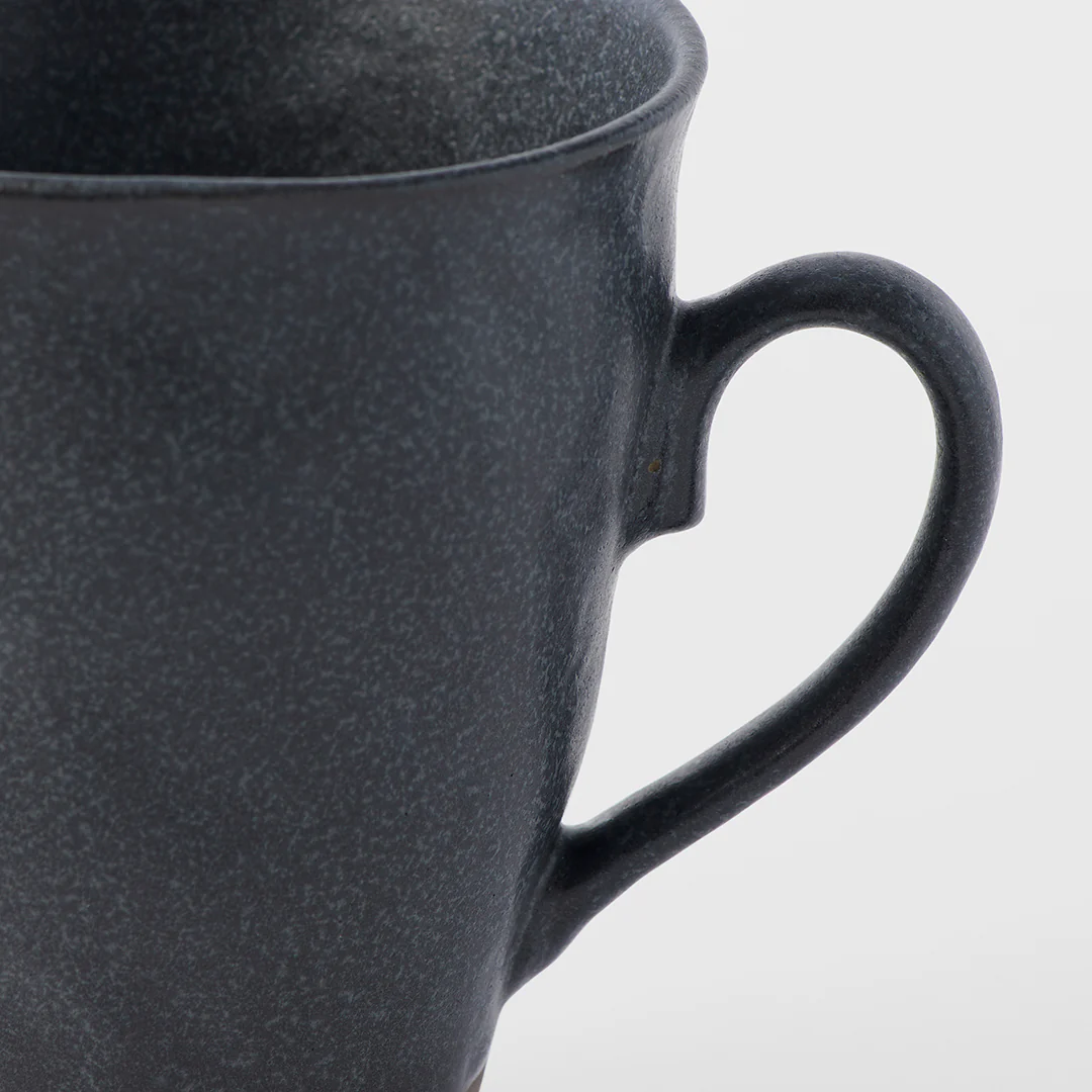 Mug with handle black wave 270ml - Image 3