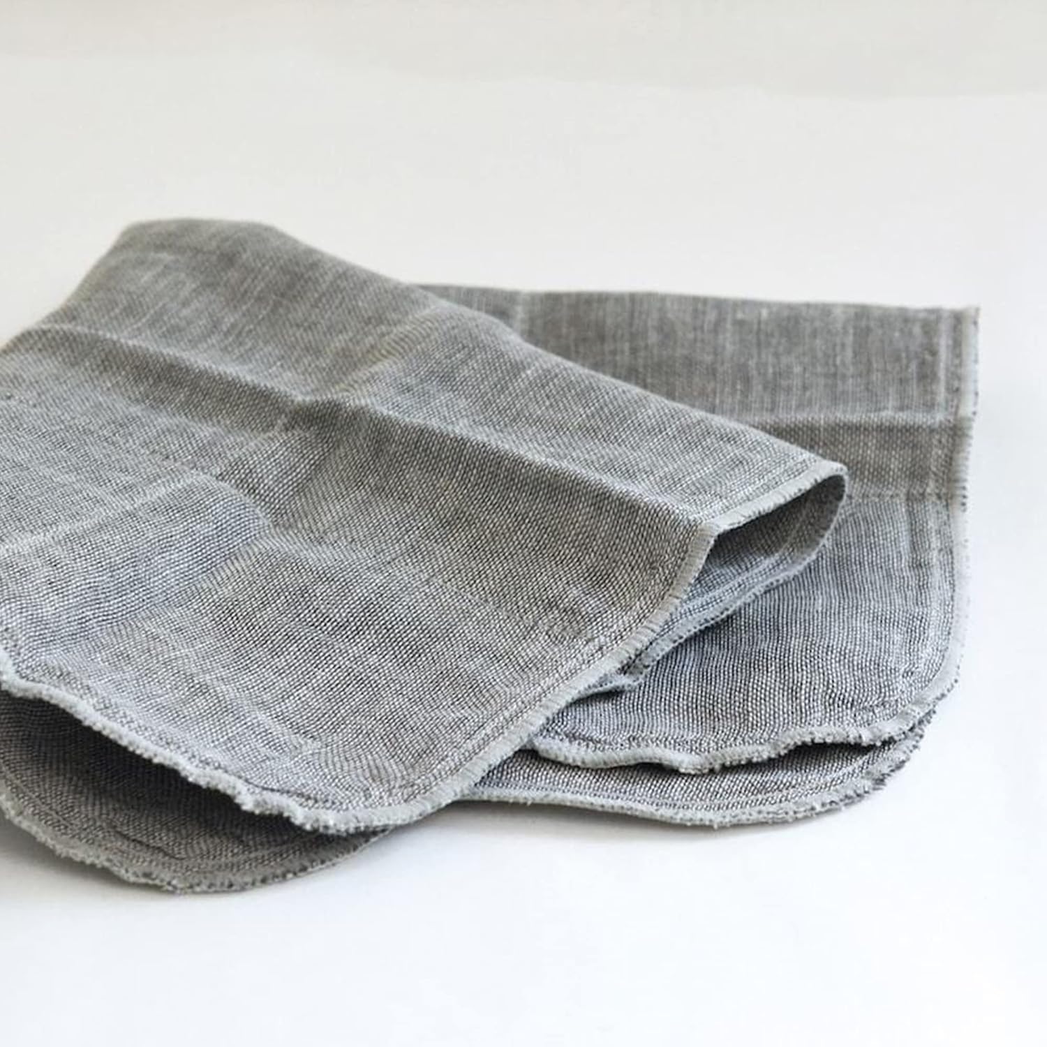 Organic Binchotan Face Towel - Ivory Grey - Image 2