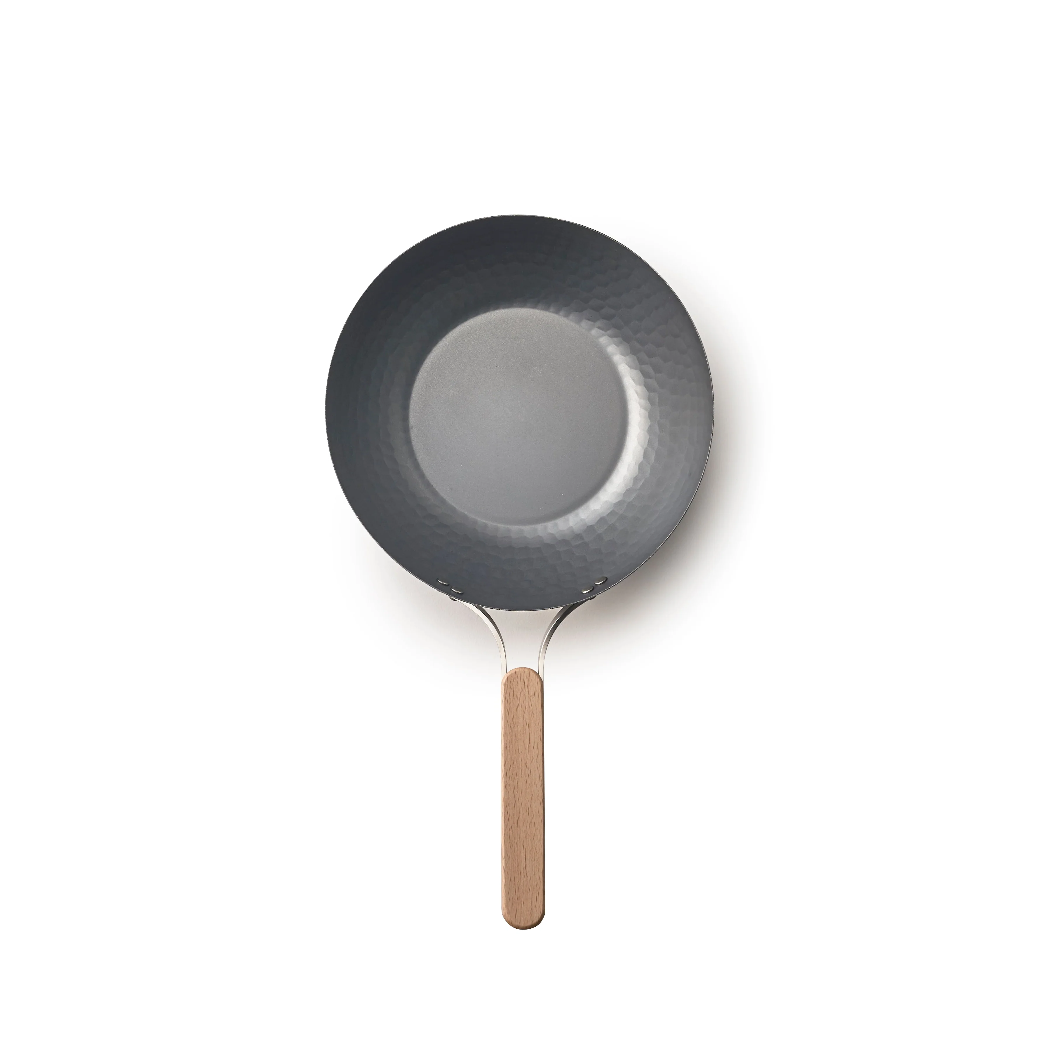 Nitrided Carbon Steel Wok Pan 22cm - Image 3
