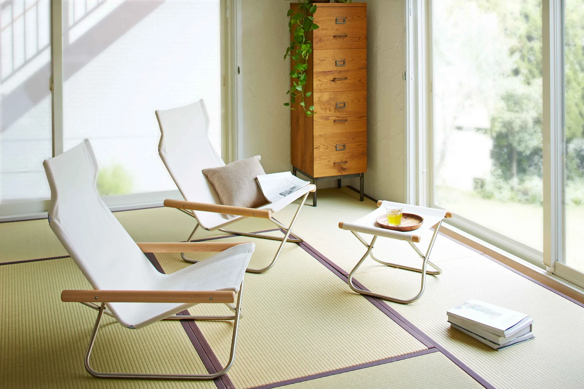 Nychair X Japanese Ottoman - Natural White - Image 8