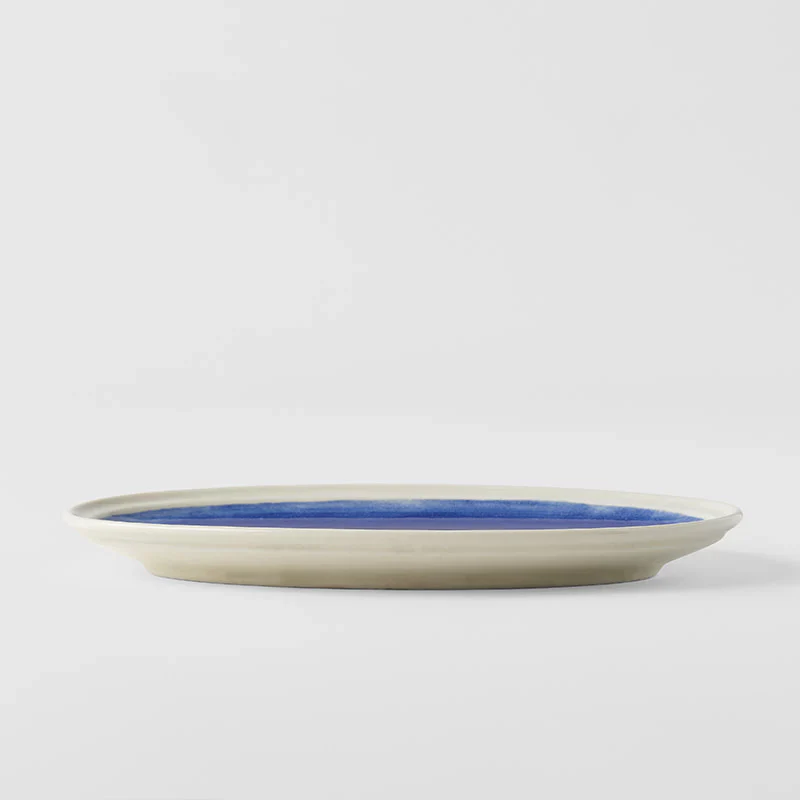 Ocean Blue Oval Plate 22cm - Image 4