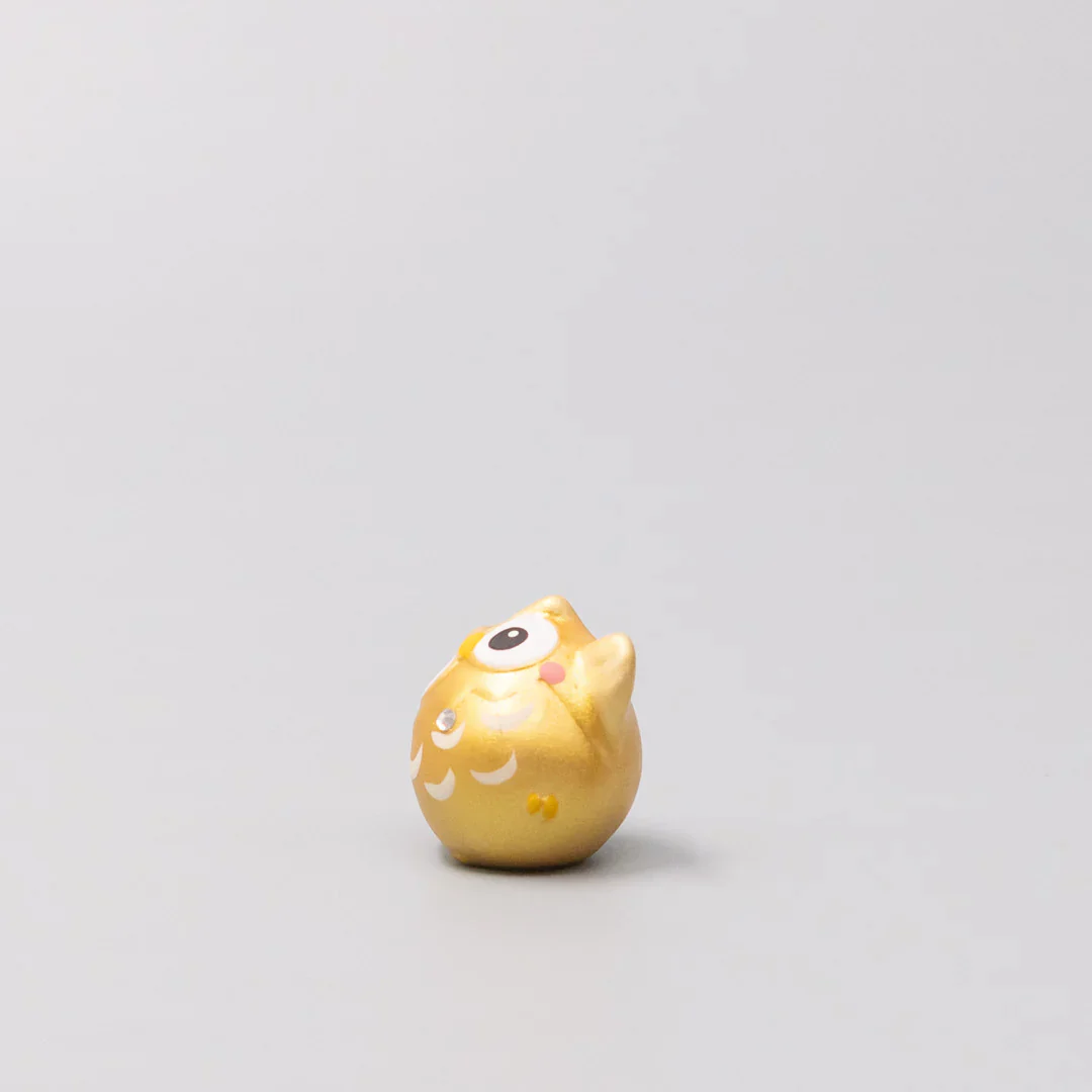 Okimono Gold Lucky Owl - Image 2