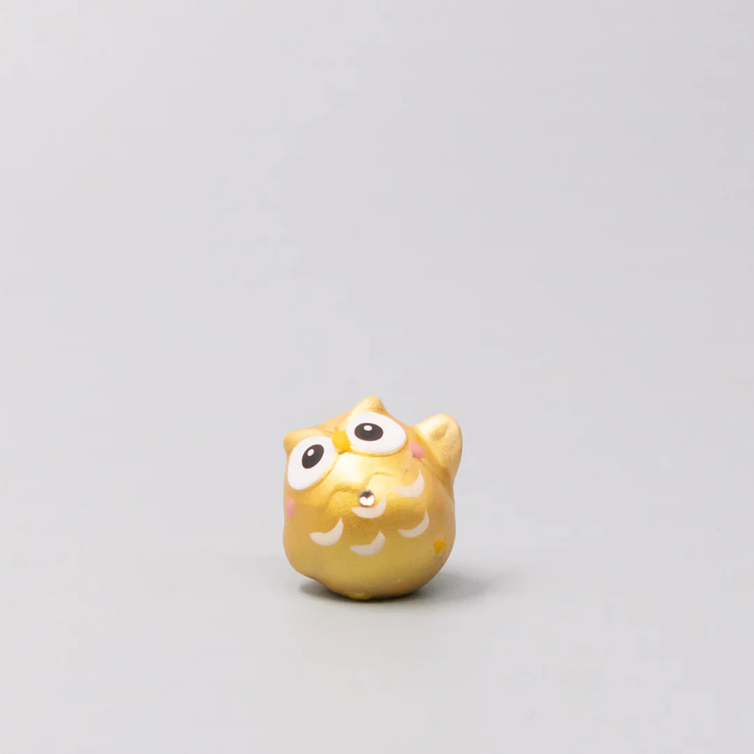 Okimono Gold Lucky Owl - Image 3