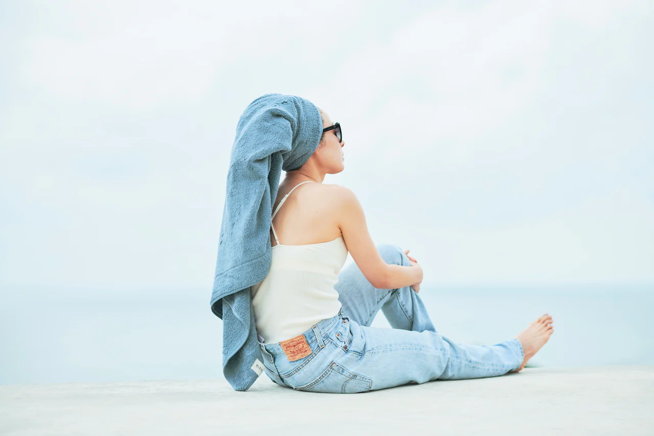 Olsia Premium Cotton Towel - Smoke - Image 4