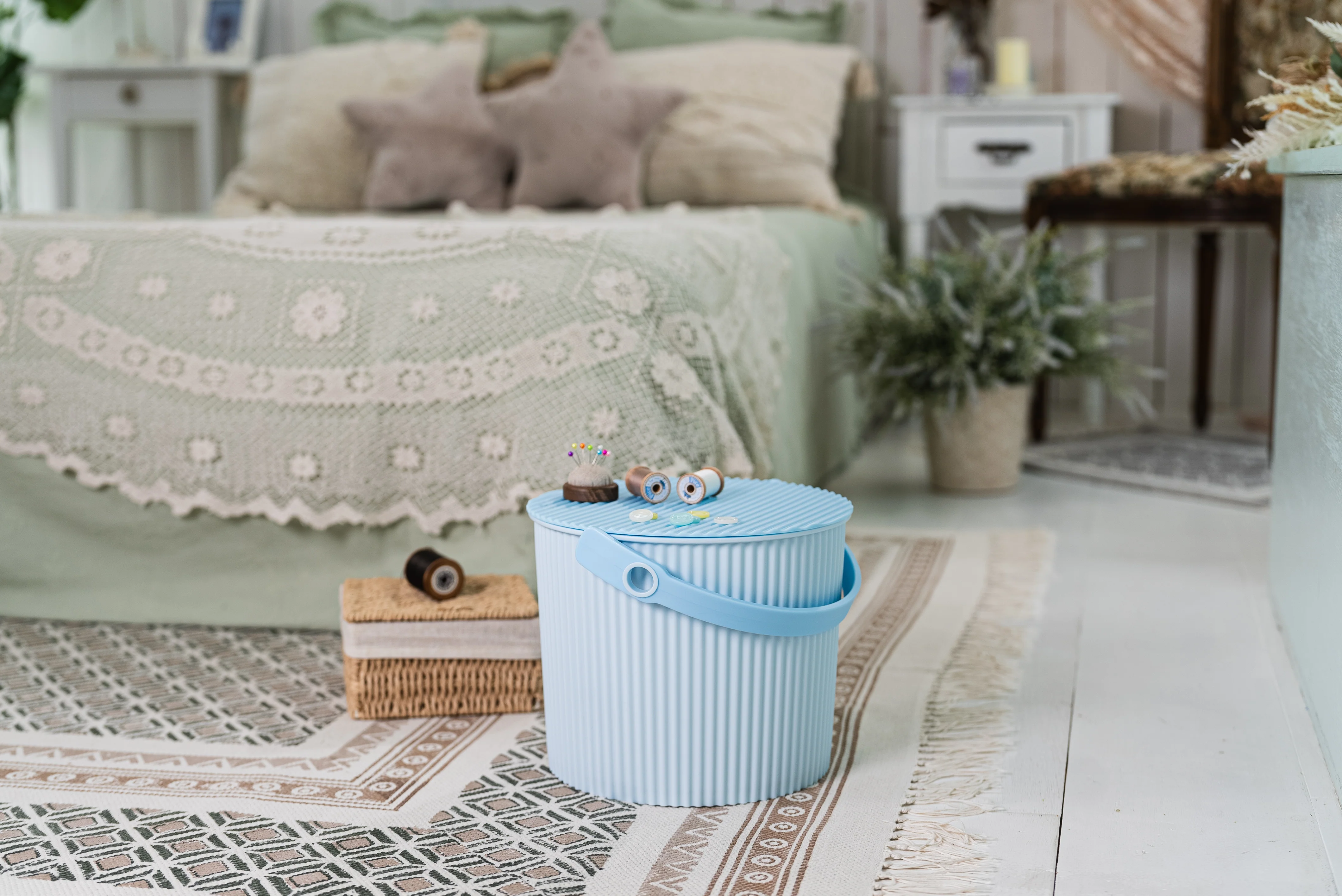 Hachiman Omnioutil S Storage Bucket 8L - Soda Blue - Image 2