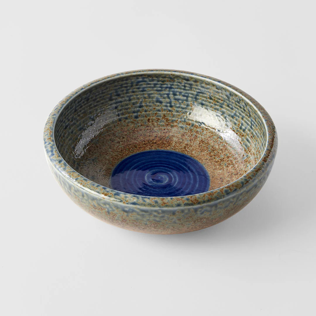 Earth & Sky thick open shallow bowl 23.7cm